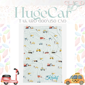 HugeCar - névre szóló takaró (100x150 cm) - otthon & életmód - babaszoba, gyerekszoba - babatakaró, gyerek pléd - Meska.hu