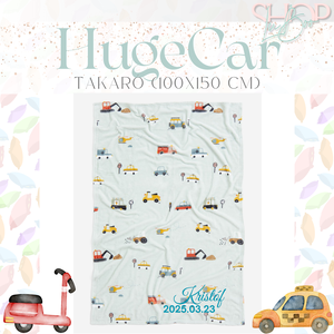 HugeCar - névre szóló takaró (100x150 cm) - otthon & életmód - babaszoba, gyerekszoba - babatakaró, gyerek pléd - Meska.hu