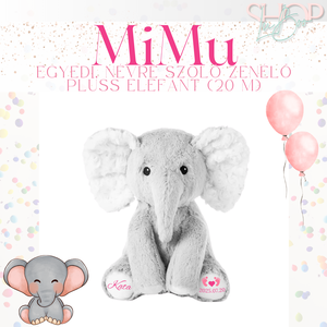 MiMu - Zenélő emlékőr plüss elefánt (20 cm), Játék & Sport, Plüssállat & Játékfigura, Elefánt, Mindenmás, MESKA