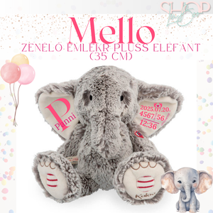 Mello - Zenélő emlékr plüss elefánt (35 cm), Játék & Sport, Plüssállat & Játékfigura, Elefánt, Mindenmás, MESKA