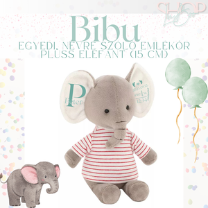 BiBu - Emlékőr plüss elefánt pulcsiban (15 cm) - játék & sport - plüssállat & játékfigura - elefánt - Meska.hu