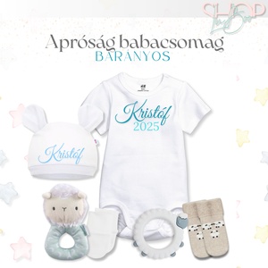 Apróság babacsomag - Bárányos - játék & sport - babalátogató ajándékcsomag - Meska.hu