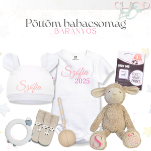 Pöttöm babacsomag - Bárányos - játék & sport - babalátogató ajándékcsomag - Meska.hu
