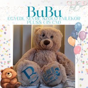 Bubu - Emlékőr plüss maci (45 cm) - játék & sport - plüssállat & játékfigura - maci - Meska.hu
