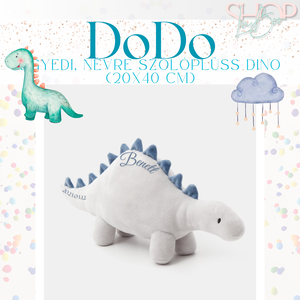 DoDo - Emlékőr plüss dino (20x40 cm) - Meska.hu