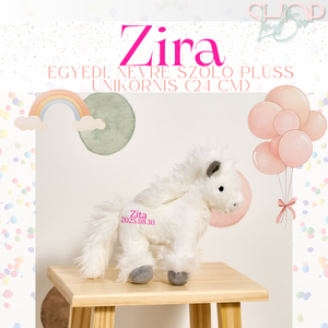 ZiRa - Egyedi, névre szóló plüss paci (24 cm) - játék & sport - plüssállat & játékfigura - unikornis - Meska.hu