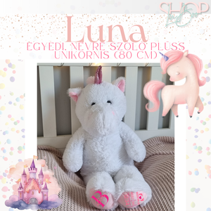 Luna - Óriás emlékőr plüss unikornis (80 cm), Játék & Sport, Plüssállat & Játékfigura, Unikornis, Mindenmás, MESKA