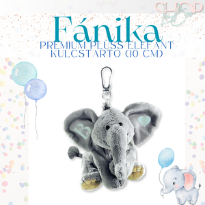 Fánika - Prémium plüss emlékőr elefánt kulcstartó (10 cm) - játék & sport - plüssállat & játékfigura - elefánt - Meska.hu