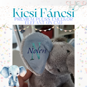 Kicsi Fáncsi - Prémium plüss emlékőr elefánt (15 cm) - játék & sport - plüssállat & játékfigura - elefánt - Meska.hu