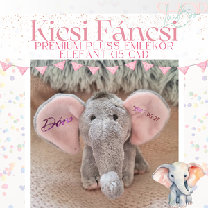 Kicsi Fáncsi - Prémium plüss emlékőr elefánt (15 cm), Játék & Sport, Plüssállat & Játékfigura, Elefánt, Mindenmás, MESKA