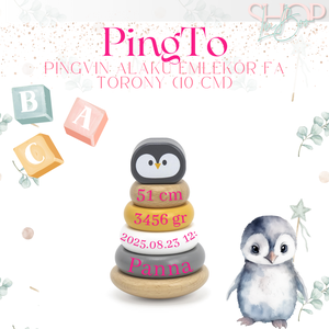 PingTo - Emlékőr fa torony (10 cm), Játék & Sport, Készségfejlesztő és Logikai játék, Toronyépítő- és egyensúlyozó játékok, Mindenmás, MESKA