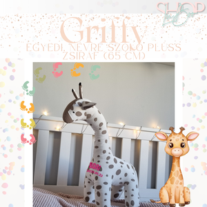 Griffy - Óriás emlékőr plüss zsiráf (65 cm) - játék & sport - plüssállat & játékfigura - zsiráf - Meska.hu