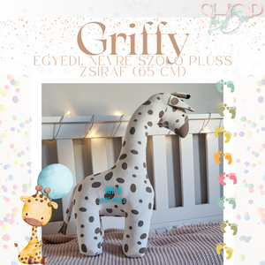 Griffy - Óriás emlékőr plüss zsiráf (65 cm) - játék & sport - plüssállat & játékfigura - zsiráf - Meska.hu