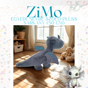 ZiMo - Egyedi, névre szóló plüss sárkány (50 cm) - Meska.hu