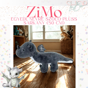 ZiMo - Egyedi, névre szóló plüss sárkány (50 cm) - játék & sport - plüssállat & játékfigura - plüss sárkány - Meska.hu