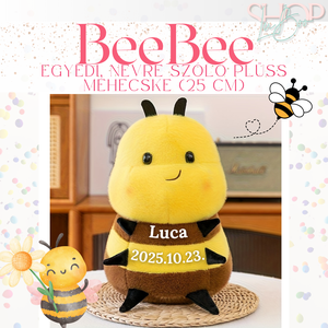 BeeBee - Egyedi, névre szóló plüss méhecske (25 cm) - Meska.hu