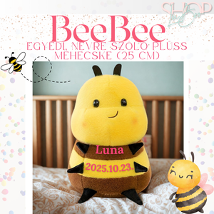 BeeBee - Egyedi, névre szóló plüss méhecske (25 cm) - játék & sport - plüssállat & játékfigura - más figura - Meska.hu