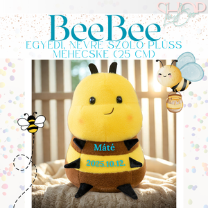 BeeBee - Egyedi, névre szóló plüss méhecske (25 cm) - játék & sport - plüssállat & játékfigura - más figura - Meska.hu
