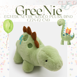 GreeNie - Egyedi, névre szóló plüss dino (22x42 cm) - játék & sport - plüssállat & játékfigura - plüss dínók - Meska.hu