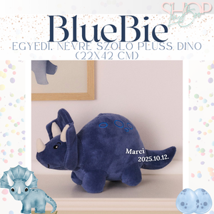 BlueBie - Egyedi, névre szóló plüss dino (25 cm) - játék & sport - plüssállat & játékfigura - plüss dínók - Meska.hu