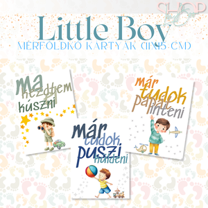 Mérföldkő kártyák- Little Boy (11x15cm) - ruha & divat - babaruha & gyerekruha - babafotózási ruha és kellék - Meska.hu