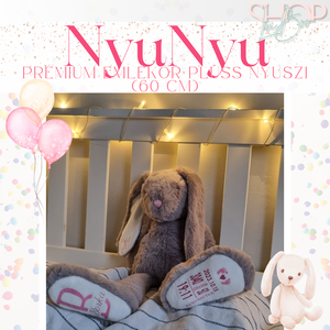 NyuNyu - Óriás prémium plüss emlékőr nyuszi (60 cm) - játék & sport - plüssállat & játékfigura - nyuszi - Meska.hu