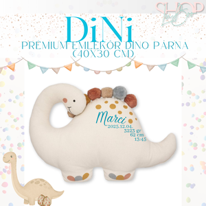 Dini - Prémium emlékőr dino párna (40x30 cm), Játék & Sport, Plüssállat & Játékfigura, Plüss dínók, Mindenmás, MESKA