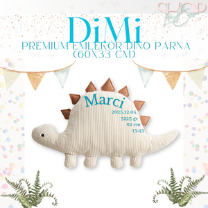 DiMi -  Prémium emlékőr dino párna (60x33 cm) - játék & sport - plüssállat & játékfigura - plüss dínók - Meska.hu