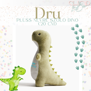 Dru - Névre szóló plüss dinoszaurusz (20 cm) - játék & sport - plüssállat & játékfigura - plüss dínók - Meska.hu