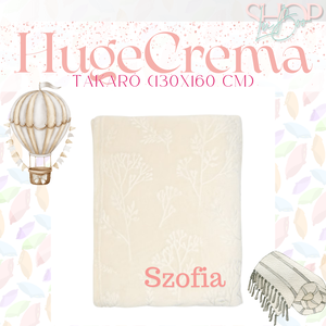 HugeCrema - Névre szóló takaró (130x160 cm) - baba - mama - babaágyneműk - babatakaró, gyerek pléd - Meska.hu