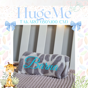 HugeMe - Névre szóló takaró (80x100 cm) - baba - mama - babaágyneműk - babatakaró, gyerek pléd - Meska.hu