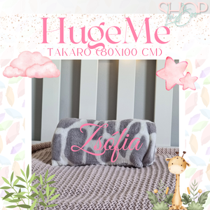 HugeMe - Névre szóló takaró (80x100 cm) - baba - mama - babaágyneműk - babatakaró, gyerek pléd - Meska.hu