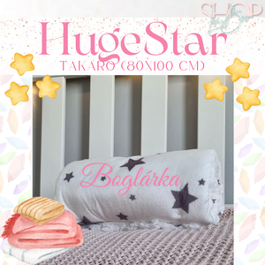 HugeStar - Névre szóló takaró (80x100 cm) - baba - mama - babaágyneműk - babatakaró, gyerek pléd - Meska.hu