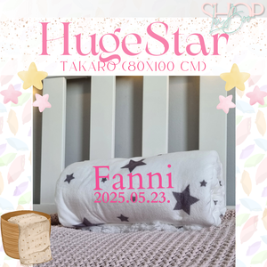 HugeStar - Névre szóló takaró (80x100 cm) - baba - mama - babaágyneműk - babatakaró, gyerek pléd - Meska.hu
