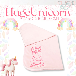 HugeUnicorn - Névre szóló takaró (80x100 cm), Baba - mama, Babatakaró, gyerek pléd, Baba ágynemű, Mindenmás, MESKA
