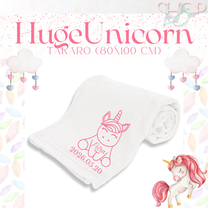 HugeUnicorn - Névre szóló takaró (80x100 cm) - baba - mama - baba ágynemű - babatakaró, gyerek pléd - Meska.hu