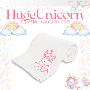 HugeUnicorn - Névre szóló takaró (80x100 cm) - baba - mama - baba ágynemű - babatakaró, gyerek pléd - Meska.hu