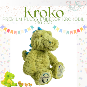 Kroko - Prémium plüss emlékőr krokodil (36 cm), Játék & Sport, Plüssállat & Játékfigura, Más figura, Mindenmás, MESKA