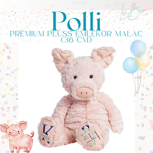 Polli - Prémium plüss emlékőr malac (36 cm), Játék & Sport, Plüssállat & Játékfigura, Malac, Mindenmás, MESKA