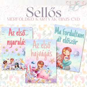 Mérföldkő kártyák - Sellős (11x15 cm), Baba - mama, Babafotózás, Baba mérföldkő kártyák, Mindenmás, MESKA