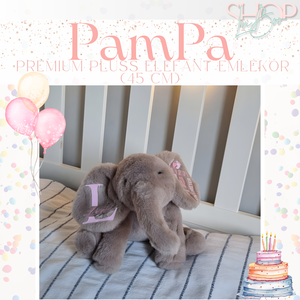 Pampa -  Prémium plüss elefánt Emlékőr (45 cm) - játék & sport - plüssállat & játékfigura - elefánt - Meska.hu