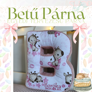 Betű Párna - Egyedi tervezésű párna - Meska.hu