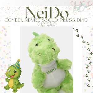 NeiDo - Egyedi, névre szóló plüss dino (42 cm) - Meska.hu