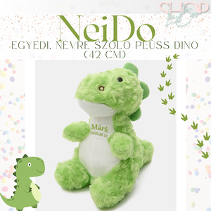 NeiDo - Egyedi, névre szóló plüss dino (42 cm) - játék & sport - plüssállat & játékfigura - plüss dínók - Meska.hu