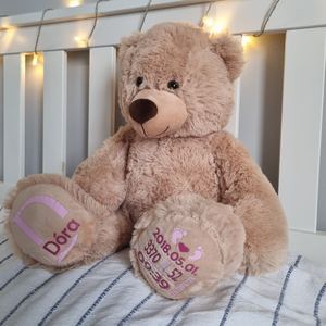 Bubu - Emlékőr plüss maci (45 cm) - baba - mama - babaemlékek - baba emlékőrző - Meska.hu