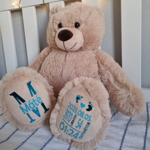 Bubu - Emlékőr plüss maci (45 cm) - baba - mama - babaemlékek - baba emlékőrző - Meska.hu
