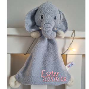 MumPa névre szóló elefánt nyúnyó (26 cm) - baba - mama - baba játékok - szundikendő, alvóka - Meska.hu