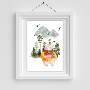BearS poszter (3 darabos) - baba - mama - babaszoba dekoráció - babaszoba kép - Meska.hu