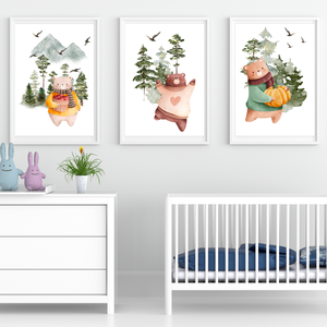 BearS poszter (3 darabos) - Meska.hu