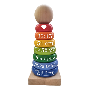 RainBow ToTo - Emlékőr fa torony (16 cm) - Meska.hu